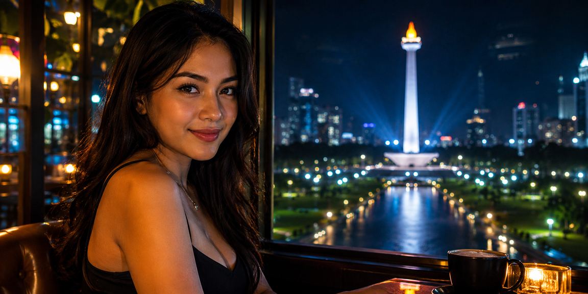 Pengguna menikmati kopi sambil memantau hasil lotre online di ponsel