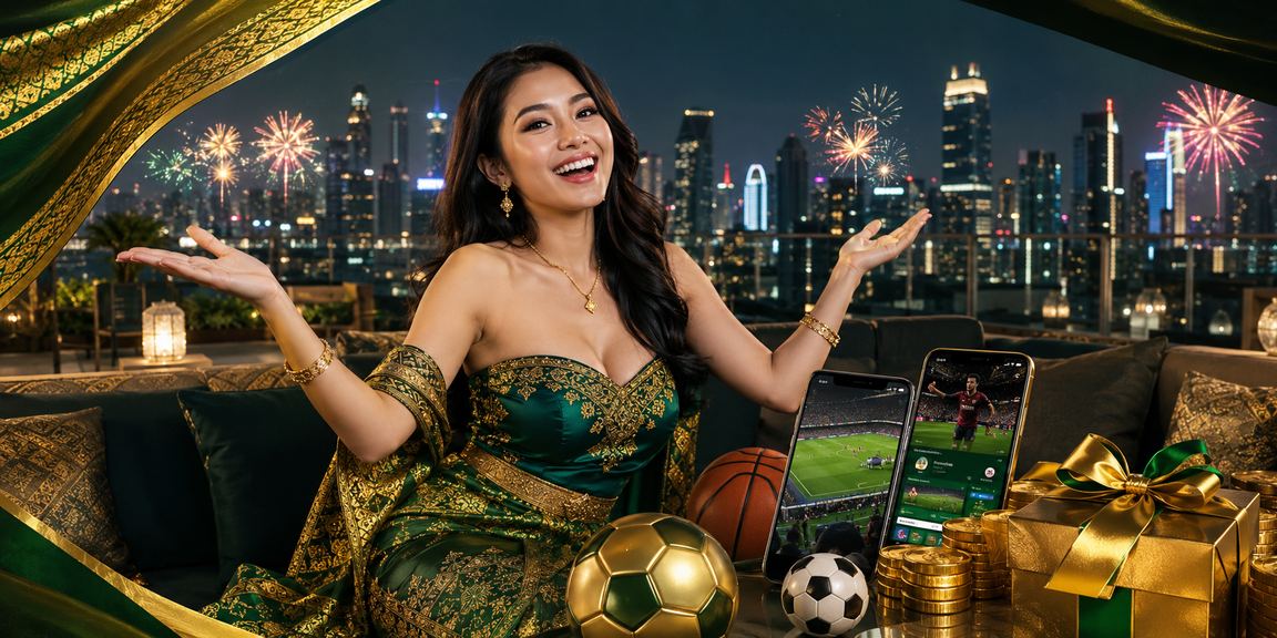 Suasana festival dengan pengguna mendaftar dan mendapatkan bonus registrasi lotre